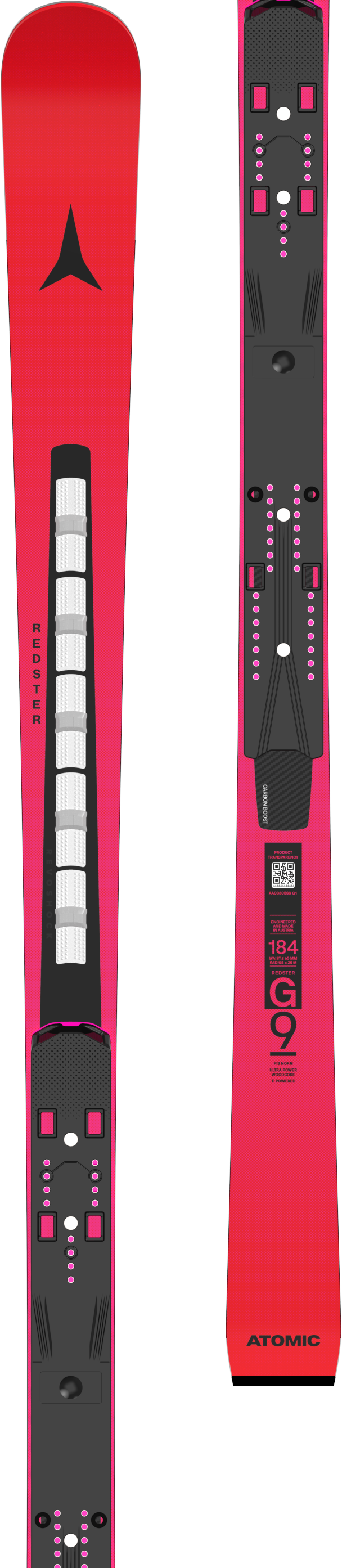 サマーセール ミニグランド バンドル REDSTER アトミック公式オンラインストア – 184 REVOSHOCK FIS G9 スキー